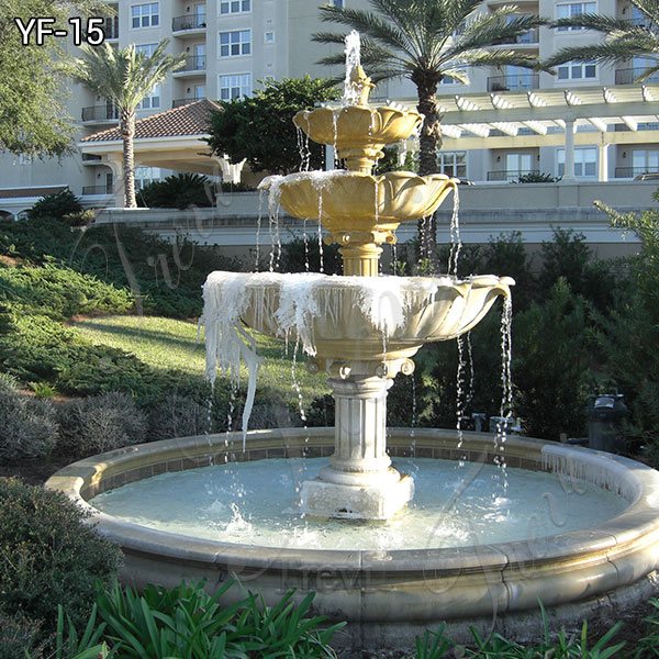 Extra outdoor tiered marble fountain with mermaid for sale ...