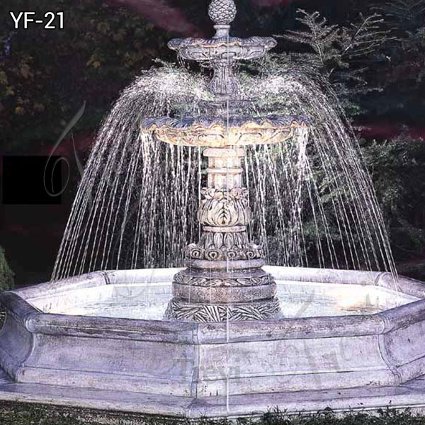 Large Outdoor Marble Stone Pool Garden Water Fount ...