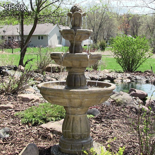 Large Outdoor Fountains Cost Design White Marble Water ...