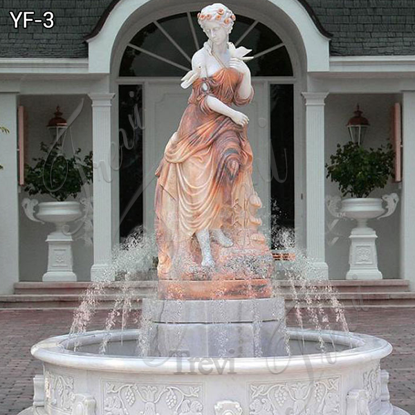 Large Granite Estate Fountain Canada Design White Marble ...