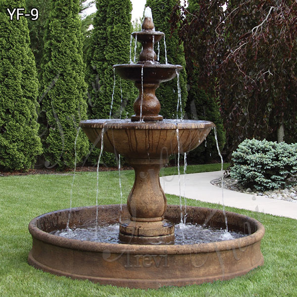 Large Outdoor Marble Stone Pool Garden Water Fount Canada ...