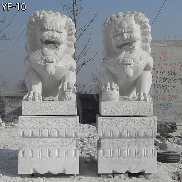 fu dog statue entrance for sale china imperial marble lion ...