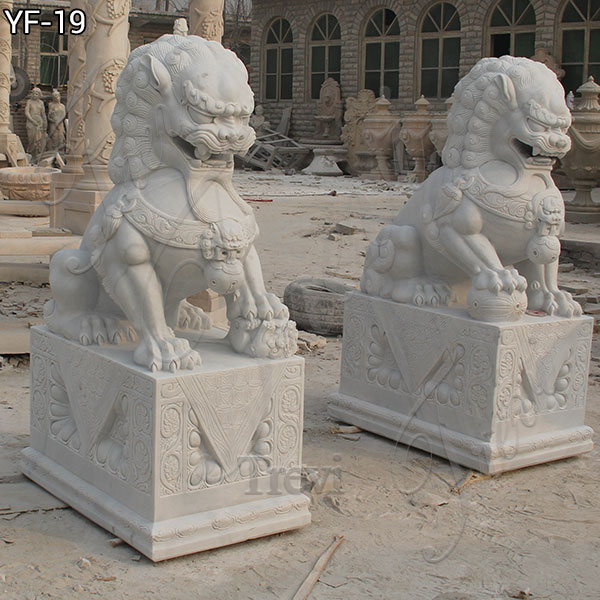 stone fu dogs-Marble/stone Lion Statues|Sculptures Sale