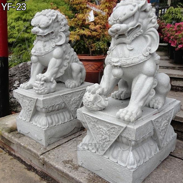 outdoor foo dogs meaning stone art for front porch China ...
