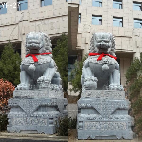 Bronze/Stone Lion Statue Outdoor,Chinese Lion Statue in Front ...