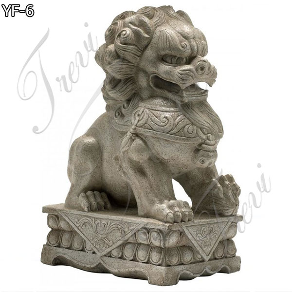 foo foo dog with ball for garden outdoor temple marble lion ...