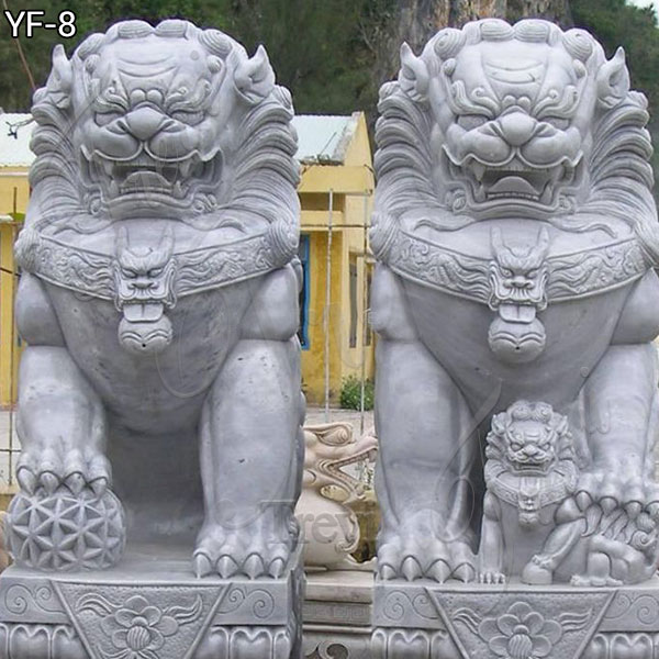 Bronze/Stone Lion Statue Outdoor,Chinese Lion Statue in Front ...