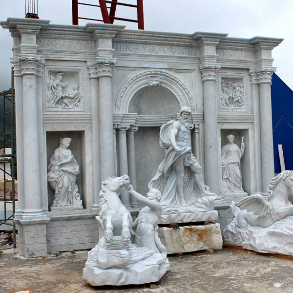 Famous Trevi marble water fountains for the entrance of the park TMF-12