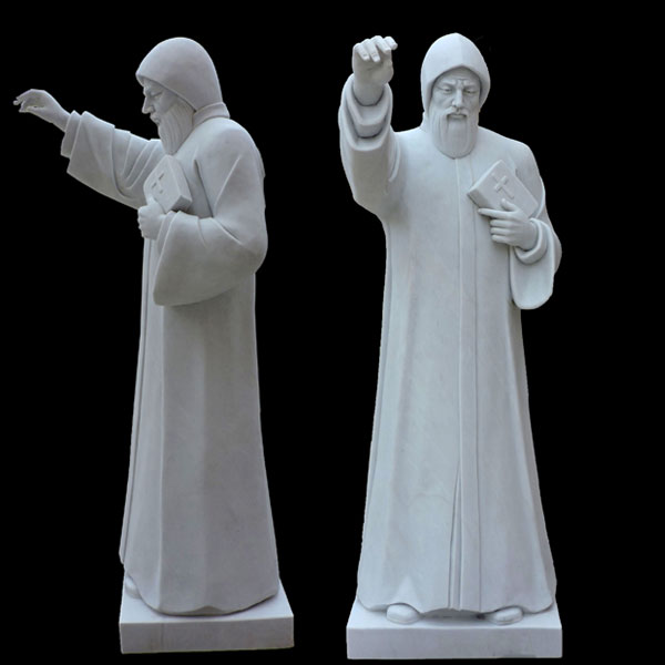 Catholic saint religious marble statues of st charbel for sale TCH-41
