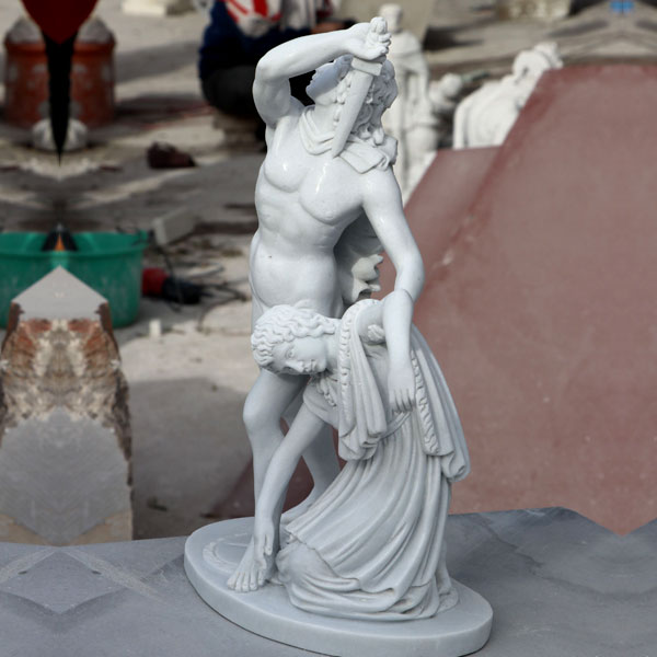 Home decor Ludovisi Gaul kills his wife famous marble garden art statues TCH-18