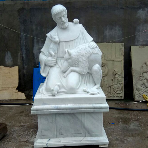 Outdoor catholic saint garden statues of St Francis for churches TCH-47