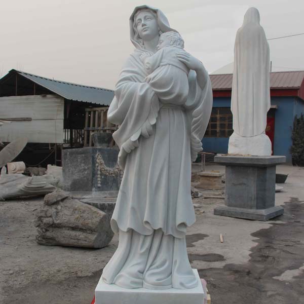 Outdoor religious statues of madonna and child garden statues for sale TCH-55