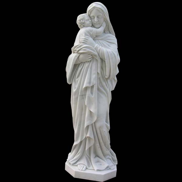 Religious garden statues of madonna and child outdoor statues for sale TCH-54