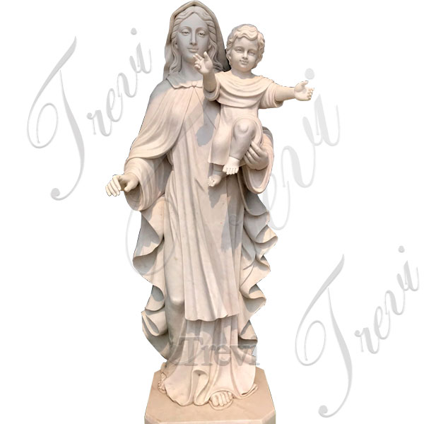 Catholic virgin mary madona and child garden statues and decor TCH-151