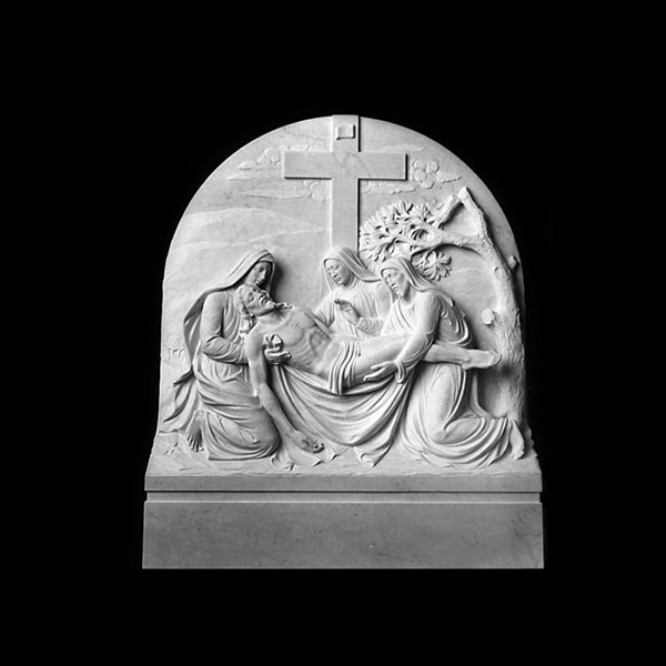 Classical church wall decor– religious marble carving relief sculpture