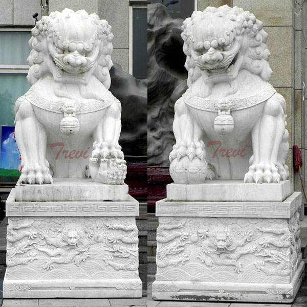 Factory Guardian foo dog statues pair artwork for driveway TMA-97