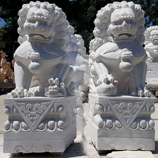 Forbidden city guardian lion feng shui foo dogs placement for home TMA-98