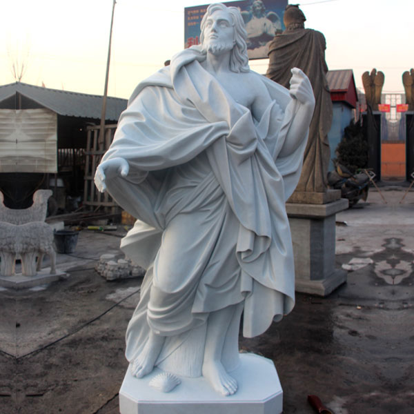 White marble Saint James religious garden statues for catholic church outdoor TCH-117