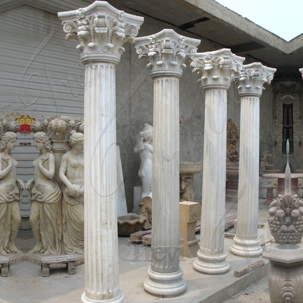 Decorative architectural marble corinthian columns home depot TMC-03