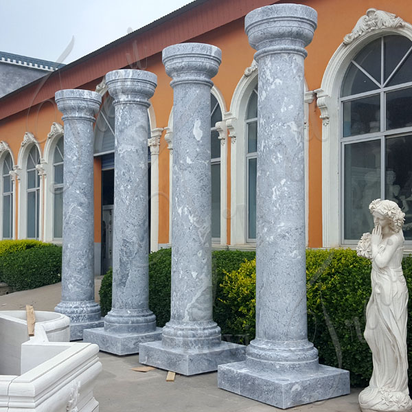 Decorative interior large marble square pillars and columns costs TMC-05