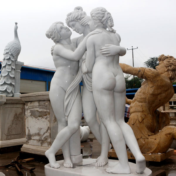 Famous marble statue group of the three graces antonio canova replica TMC-30