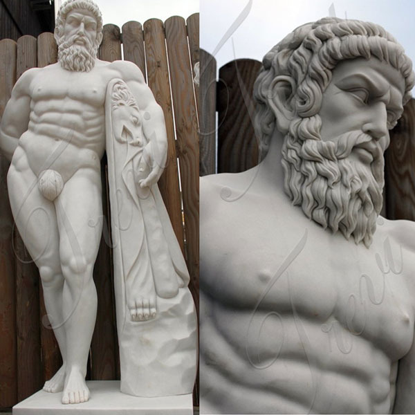 outdoor marble Hercules statue replica garden for sale TMC-36