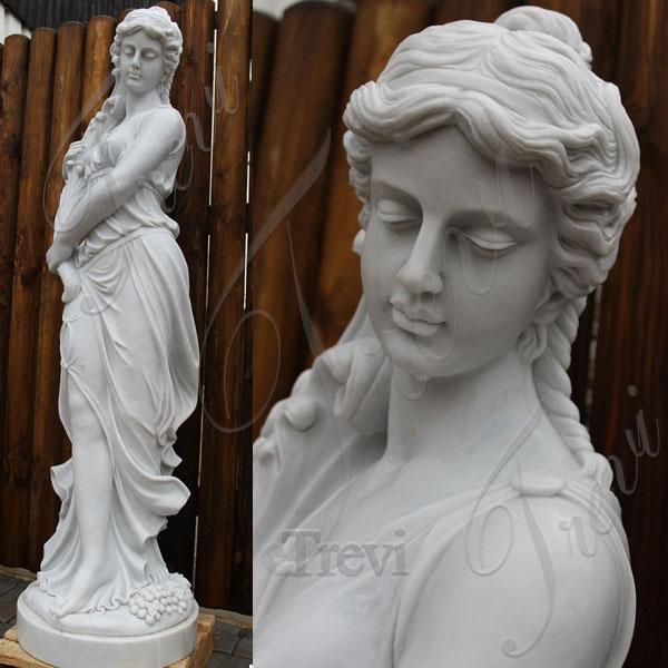 Beautiful greek female nude garden statues outdoor for sale TMC-45