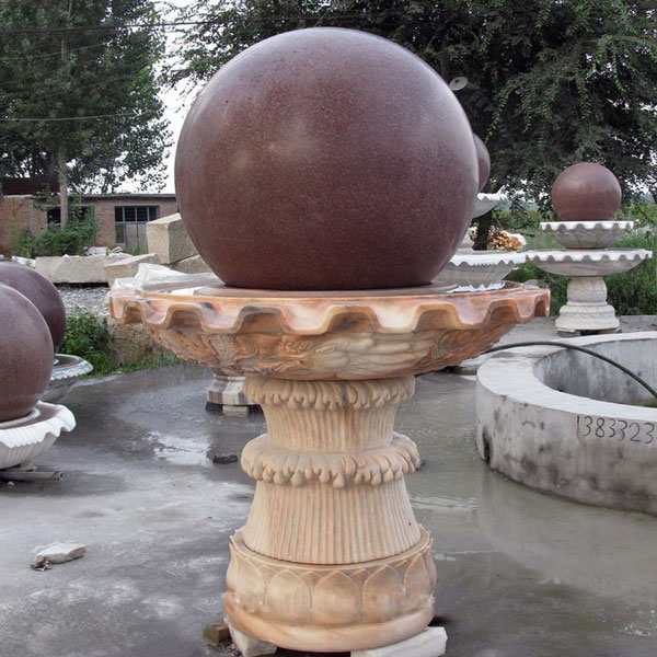 Outdoor floating sphere granite water fountain price TMF-35
