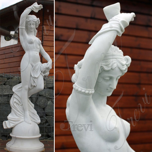 Outdoor full size beautiful nude woman garden statues for sale TMC-40