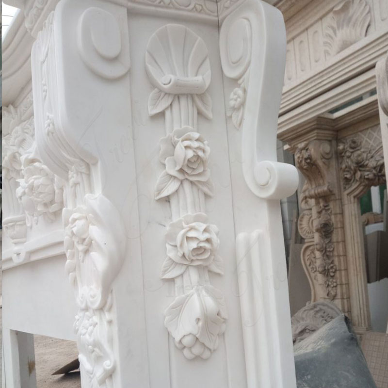 cultured marble fireplace surround