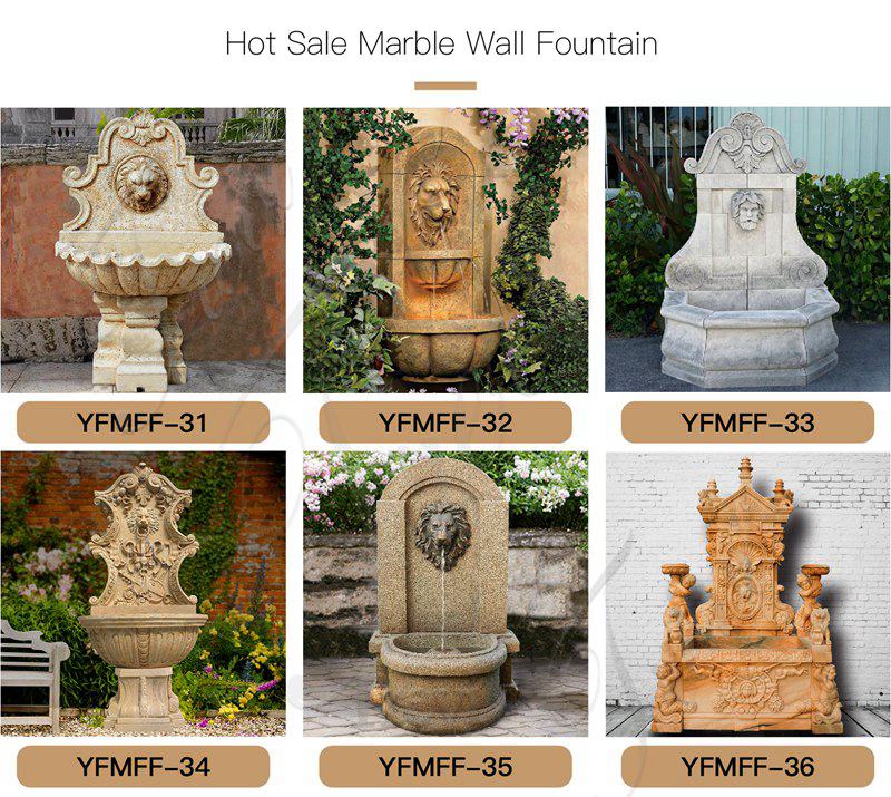 More Marble Wall Fountain Styles